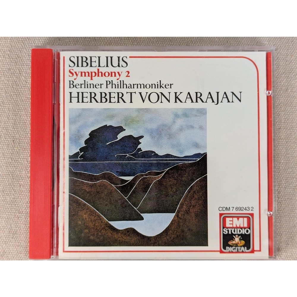 Sibelius Symphony 2 CD Herbert Von Karajan Berliner Philharmoniker EMI 69243 2